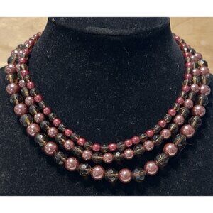 Premier Designs Beaded Graduating Multi Strand Convertible Necklace Statement